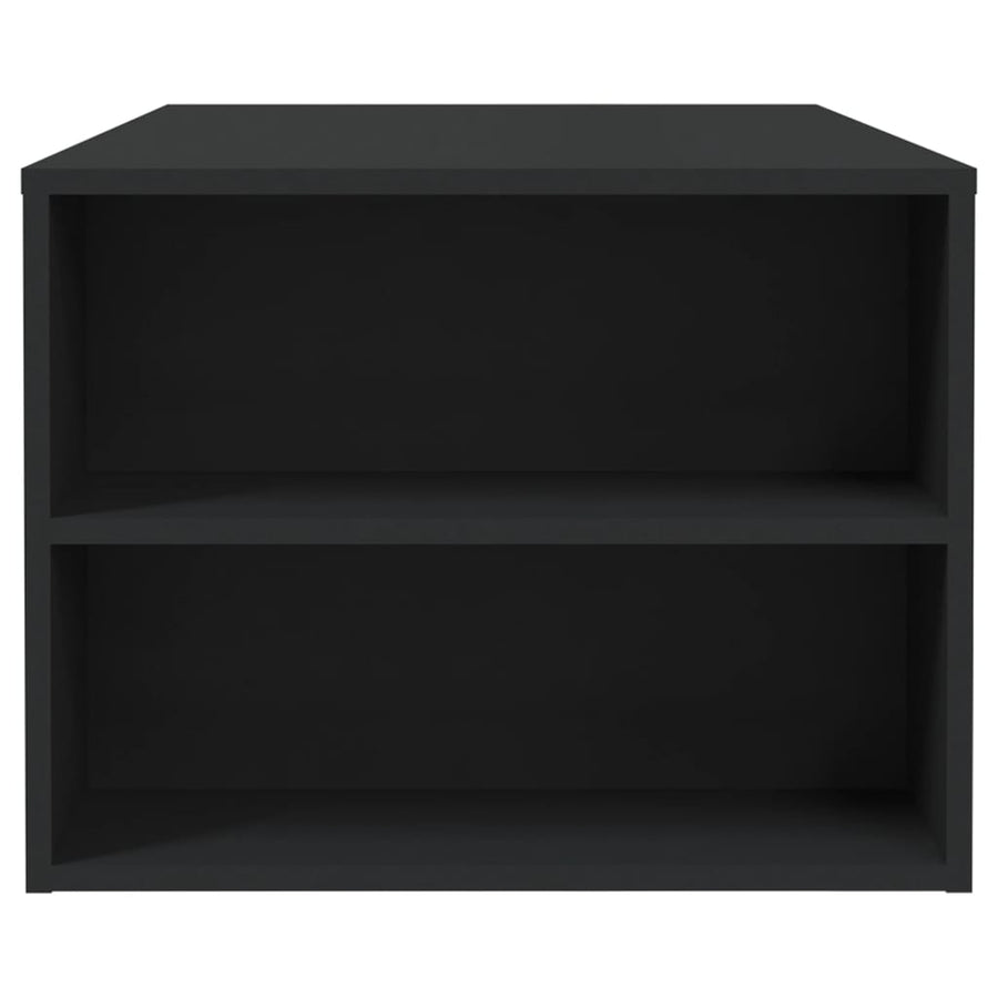 Salontafel 02X50X45 Cm Bewerkt Hout Zwart