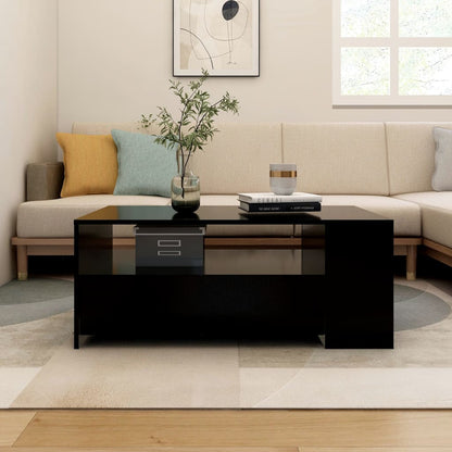 Salontafel 02X50X45 Cm Bewerkt Hout Zwart