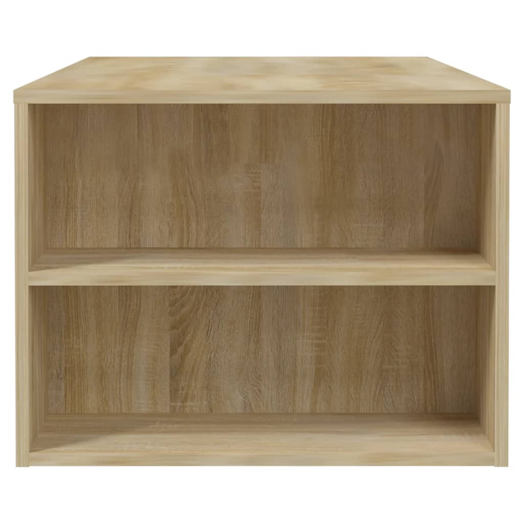 Salontafel 02X55X42 Cm Bewerkt Hout Kleurig Sonoma eiken