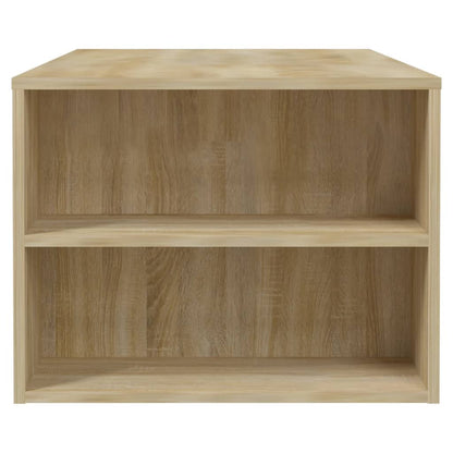 Salontafel 02X55X42 Cm Bewerkt Hout Kleurig Sonoma eiken