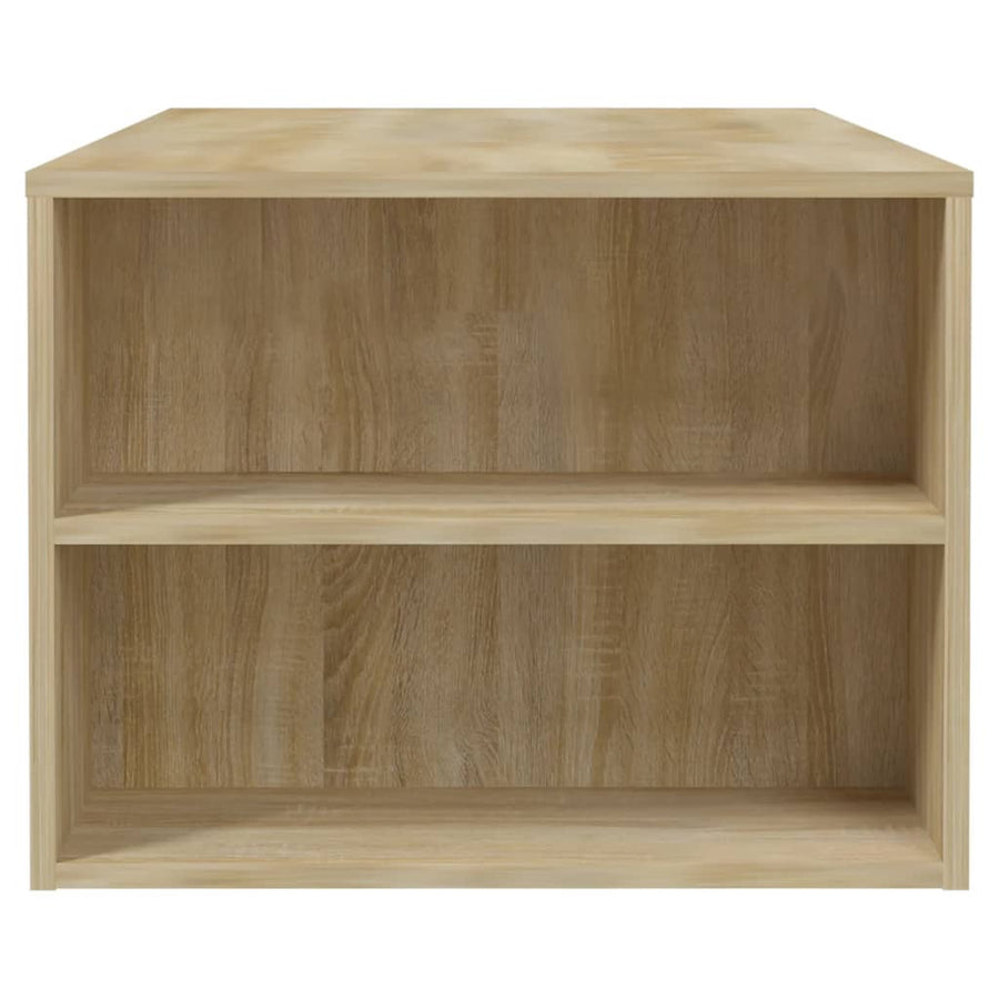 Salontafel 02X55X42 Cm Bewerkt Hout Kleurig Sonoma eiken