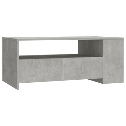 Salontafel 02X55X42 Cm Bewerkt Hout Betongrijs