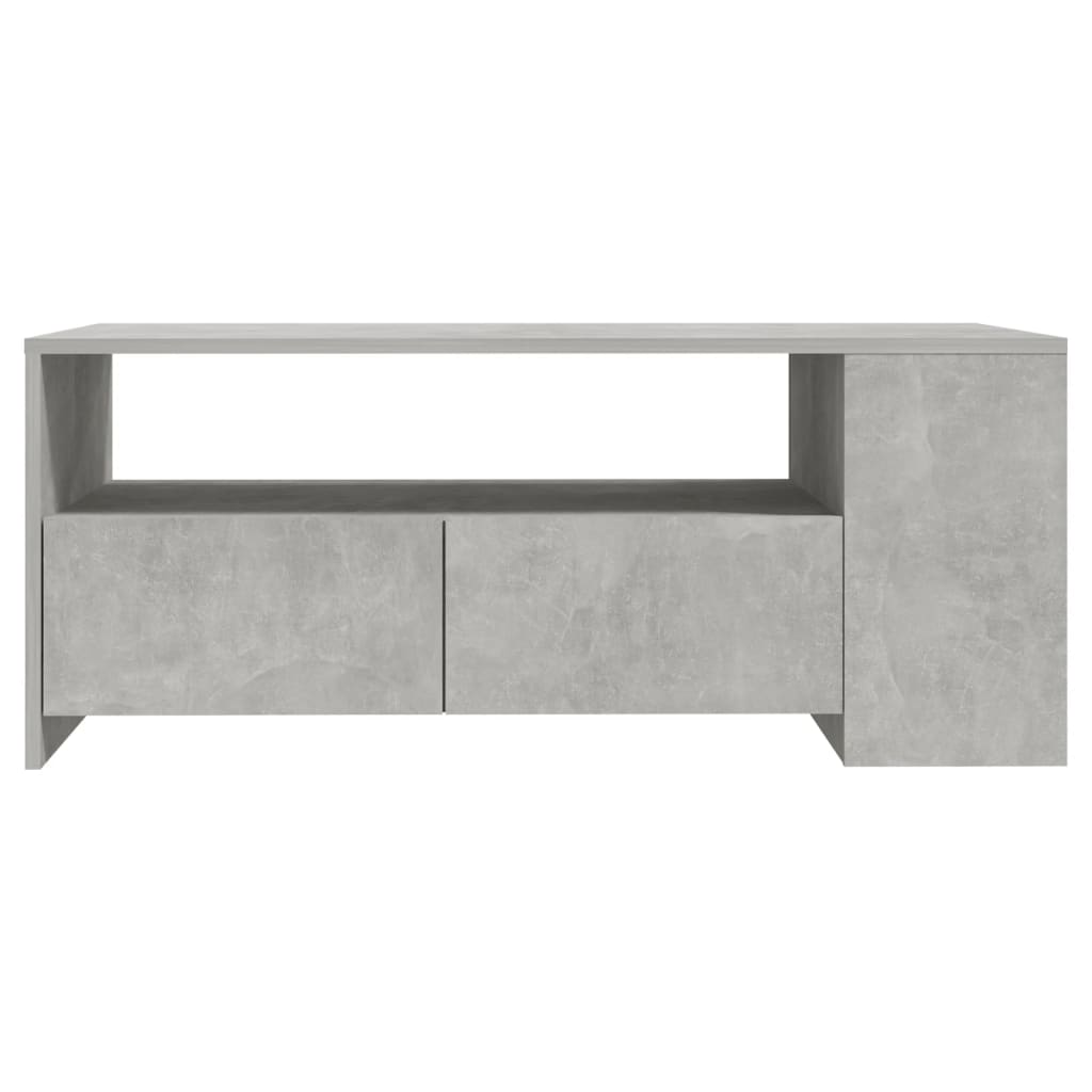 Salontafel 02X55X42 Cm Bewerkt Hout Betongrijs