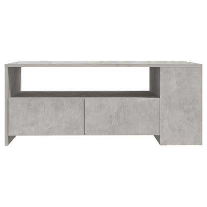 Salontafel 02X55X42 Cm Bewerkt Hout Betongrijs