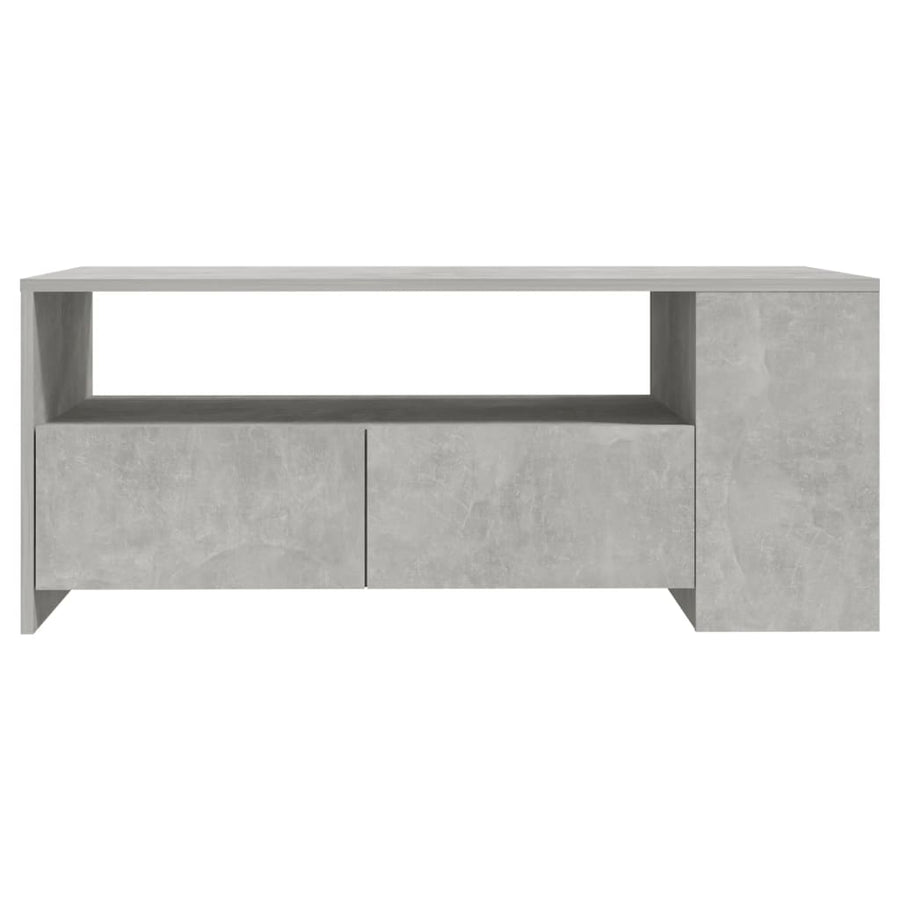 Salontafel 02X55X42 Cm Bewerkt Hout Betongrijs