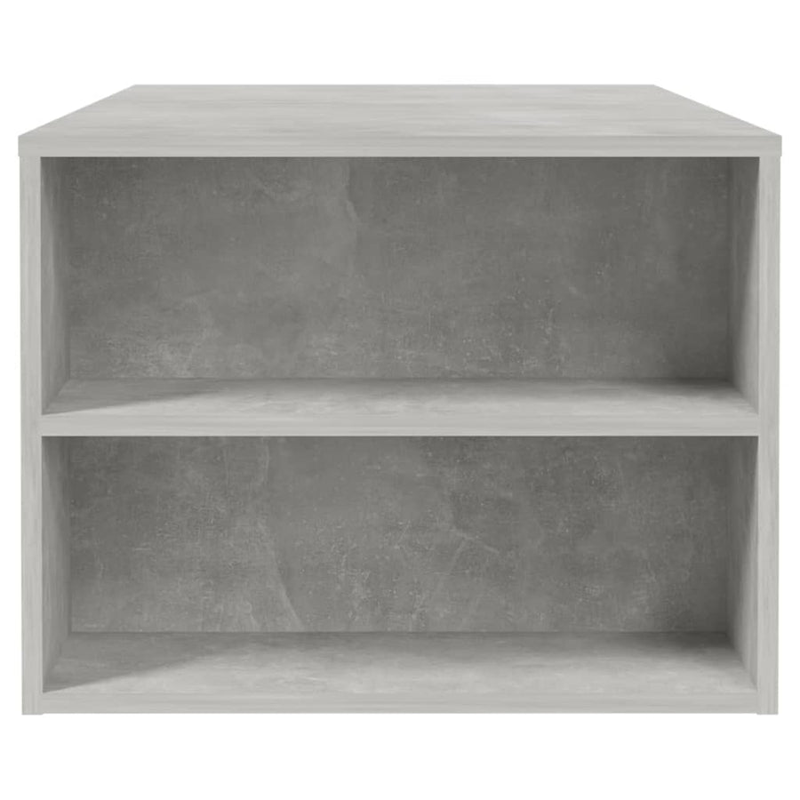 Salontafel 02X55X42 Cm Bewerkt Hout Betongrijs