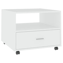Salontafel 55X55X40 Cm Bewerkt Hout Wit