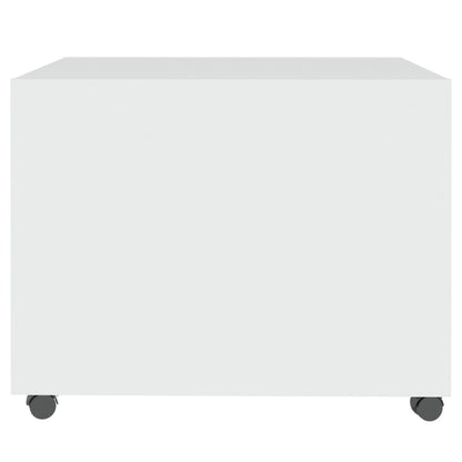 Salontafel 55X55X40 Cm Bewerkt Hout Wit