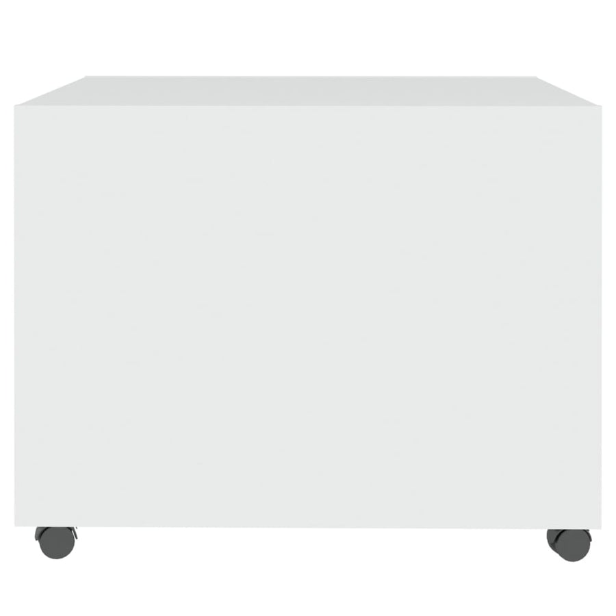 Salontafel 55X55X40 Cm Bewerkt Hout Wit