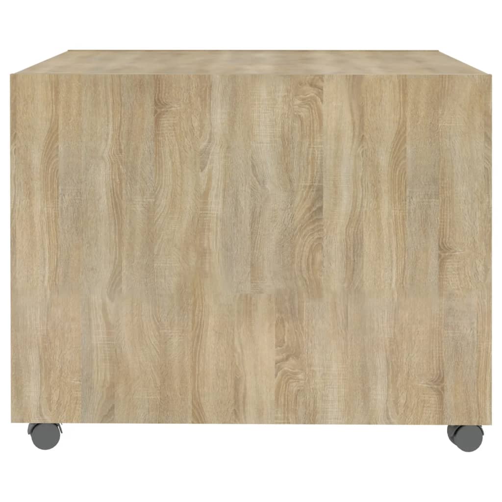 Salontafel 55X55X40 Cm Bewerkt Hout Kleurig Sonoma eiken