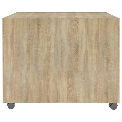 Salontafel 55X55X40 Cm Bewerkt Hout Kleurig Sonoma eiken