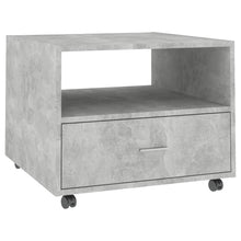 Salontafel 55X55X40 Cm Bewerkt Hout Betongrijs