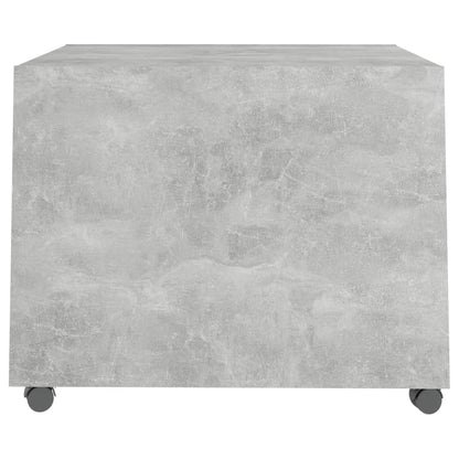 Salontafel 55X55X40 Cm Bewerkt Hout Betongrijs
