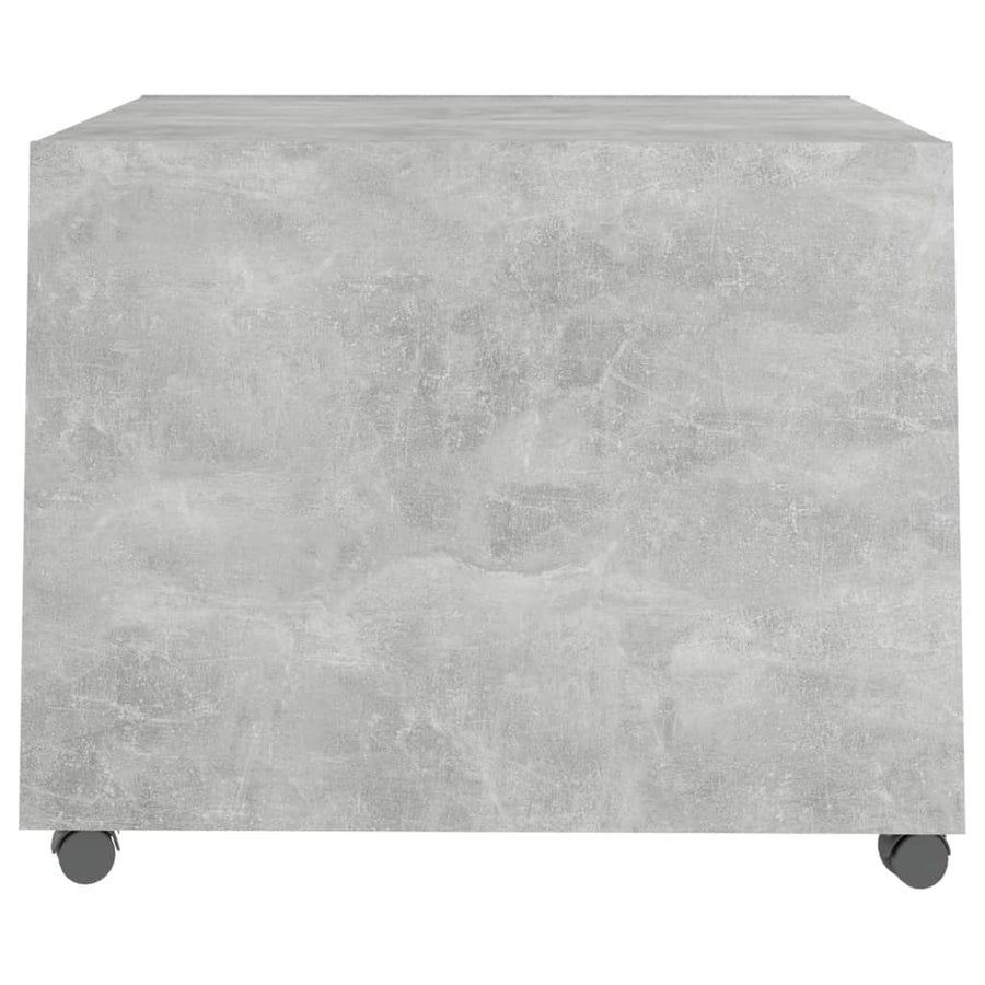 Salontafel 55X55X40 Cm Bewerkt Hout Betongrijs