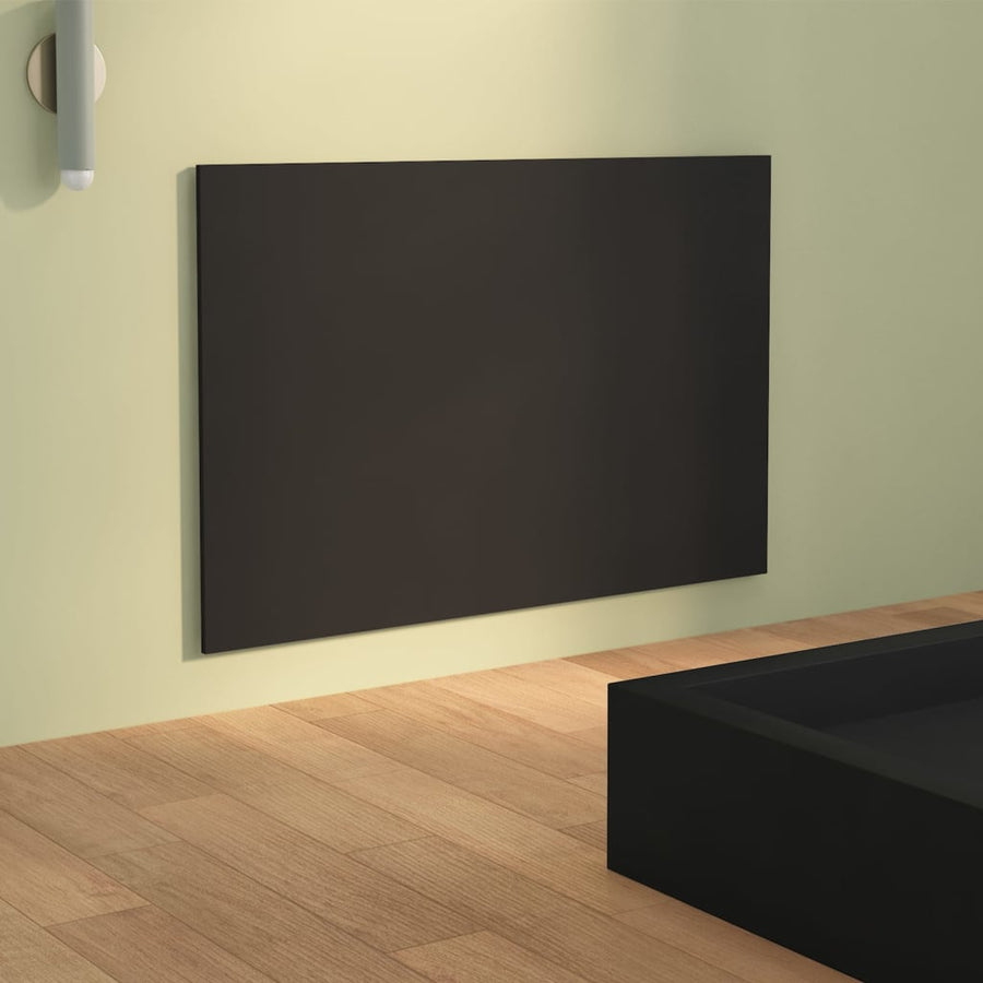 Hoofdbord 120x1,5x80 cm bewerkt hout zwart Zwart