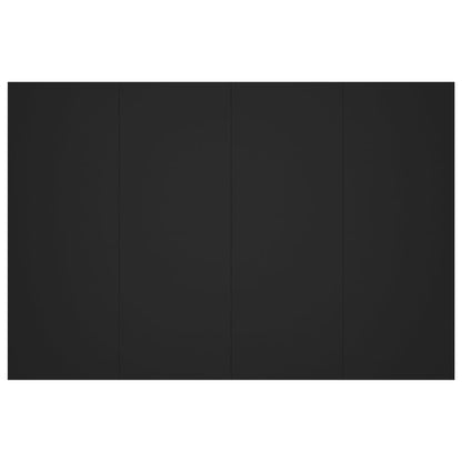 Hoofdbord 120x1,5x80 cm bewerkt hout zwart Zwart