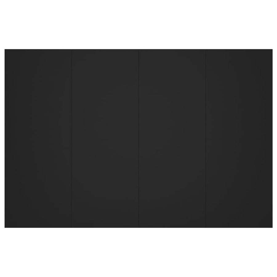 Hoofdbord 120x1,5x80 cm bewerkt hout zwart Zwart