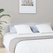 Headboard 200x1.5x80 cm carved wood white