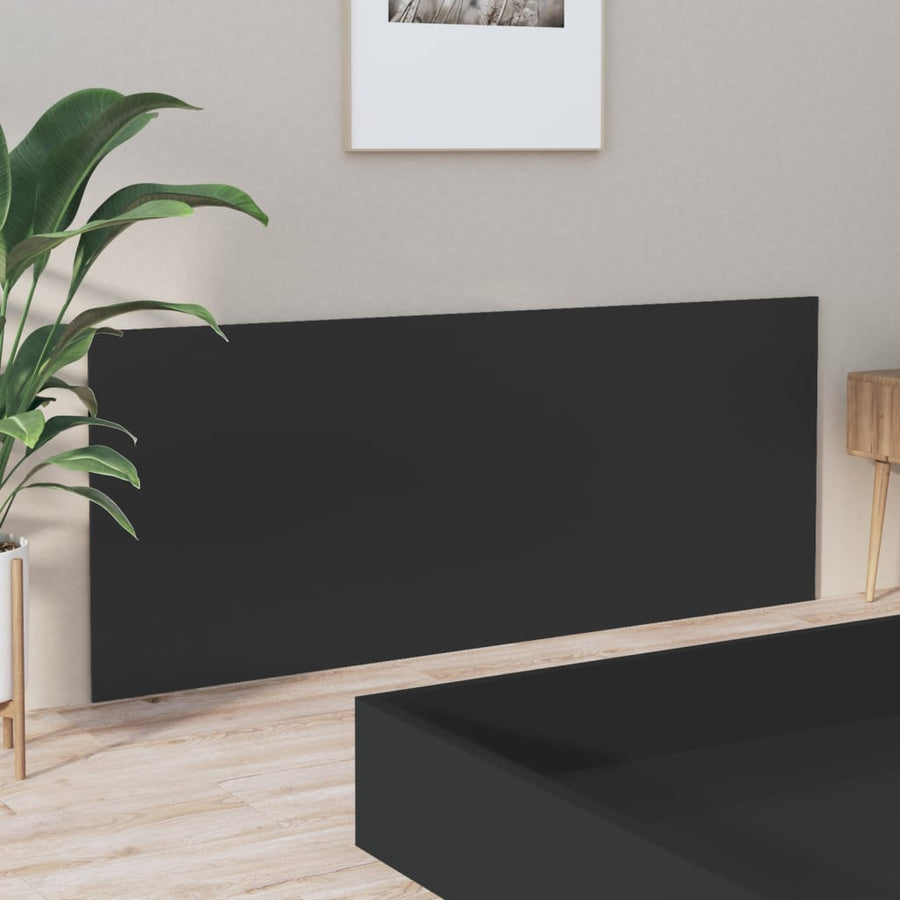 Hoofdbord 200X,5X80 Cm Bewerkt Hout Zwart