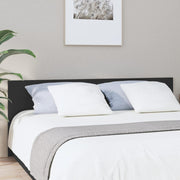 Headboard 200x1.5x80 cm treated wood black