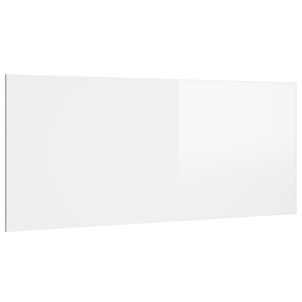 Hoofdbord 200X,5X80 Cm Bewerkt Hout Hoogglans wit
