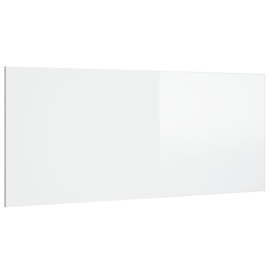 Hoofdbord 200X,5X80 Cm Bewerkt Hout Hoogglans wit