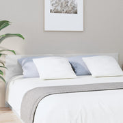 Headboard 200x1.5x80 cm treated wood high gloss white
