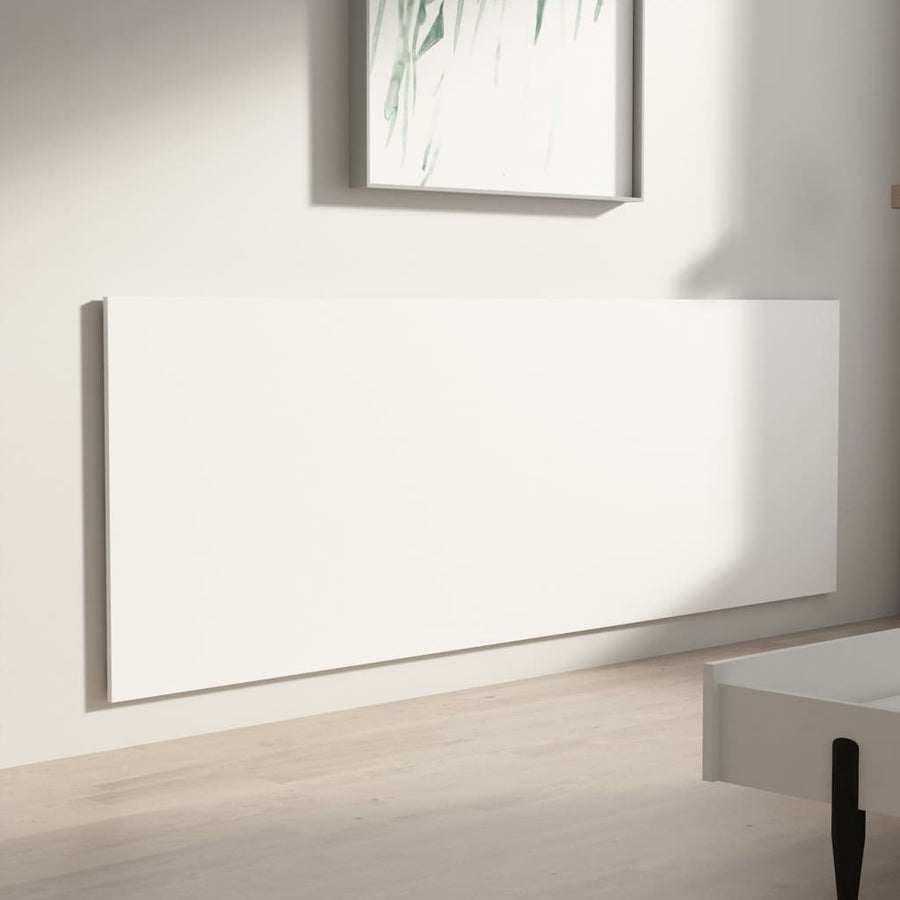 Hoofdbord Wandmodel 240X,5X80 Cm Bewerkt Hout Wit