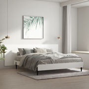 Headboard wall model 240x1.5x80 cm treated wood white