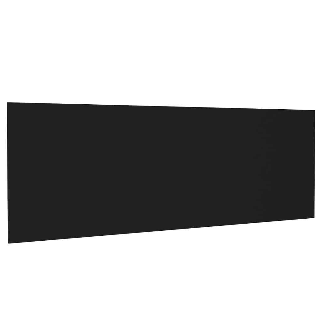 Hoofdbord Wandmodel 240X,5X80 Cm Bewerkt Hout Zwart