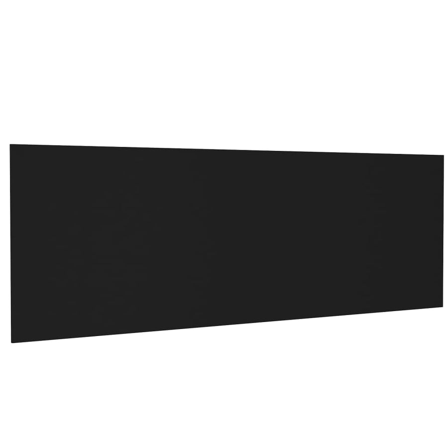 Hoofdbord Wandmodel 240X,5X80 Cm Bewerkt Hout Zwart