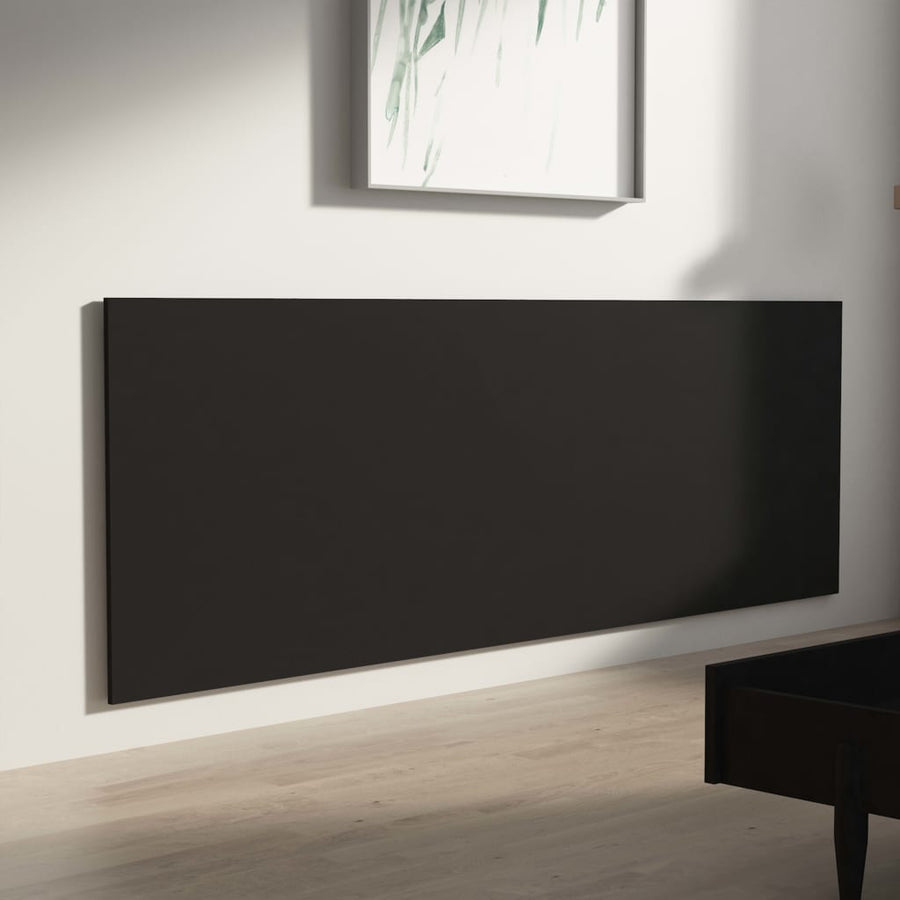 Hoofdbord Wandmodel 240X,5X80 Cm Bewerkt Hout Zwart