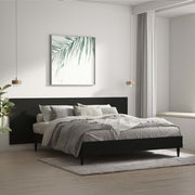 Headboard wall-mounted model 240x1.5x80 cm treated wood black
