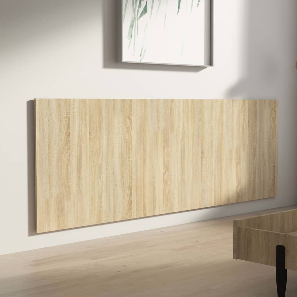 Hoofdbord Wandmodel 240X,5X80 Cm Bewerkt Hout Sonoma Eiken Bruin