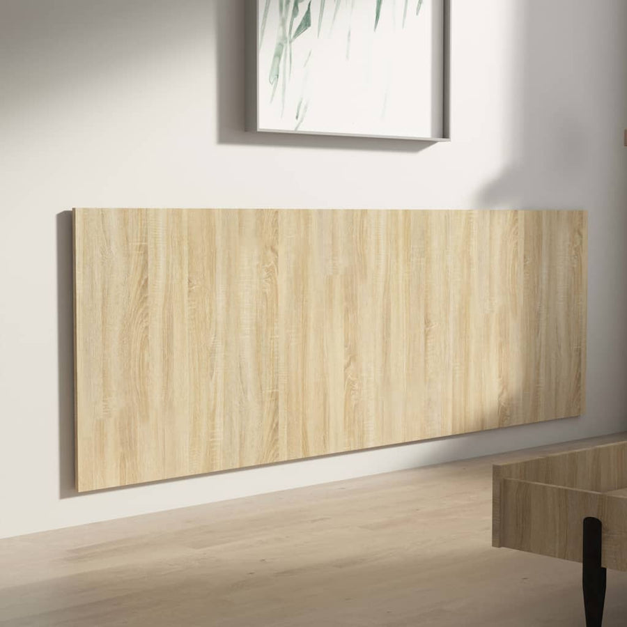 Hoofdbord Wandmodel 240X,5X80 Cm Bewerkt Hout Sonoma Eiken Bruin