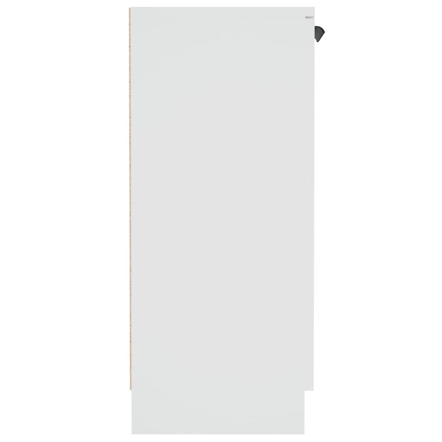 Dressoir 60X30X70 Cm Bewerkt Hout Wit