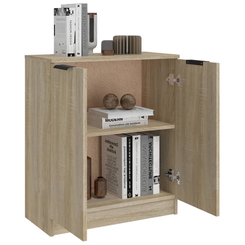 Dressoir 60X30X70 Cm Bewerkt Hout Kleurig Sonoma eiken