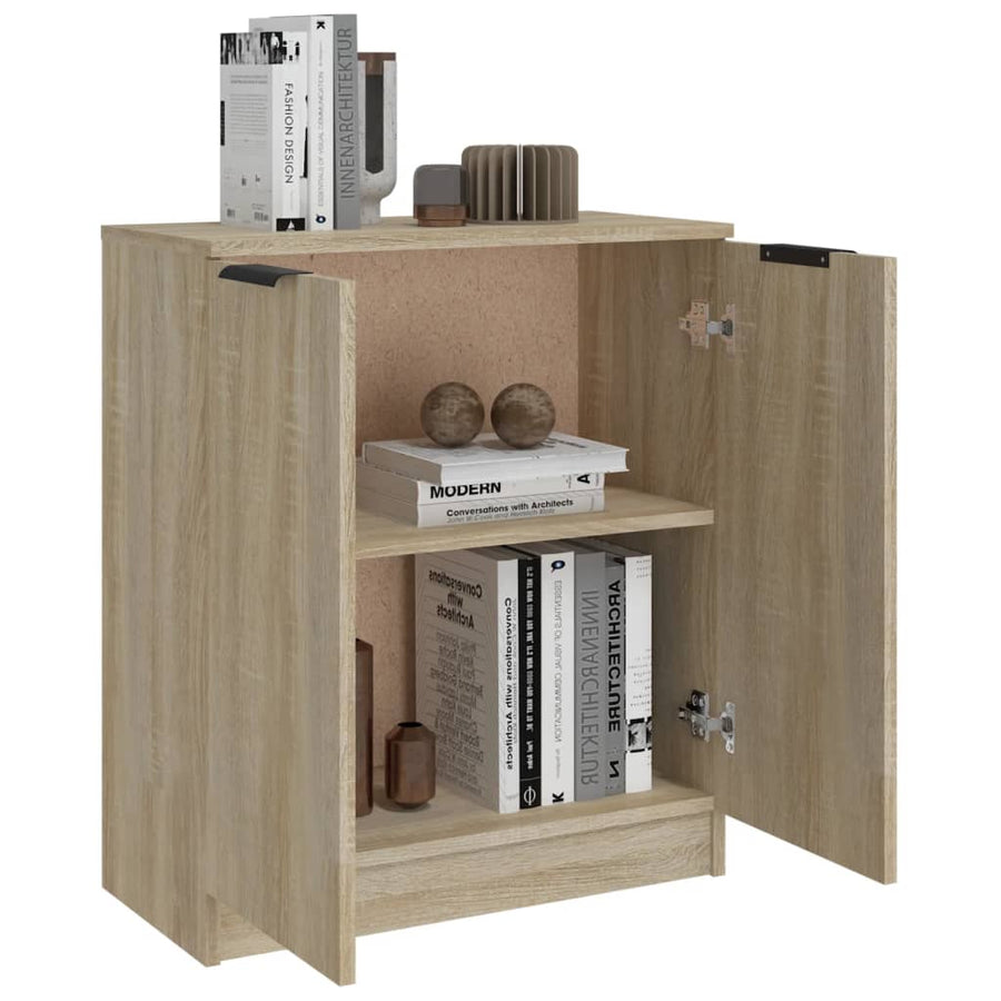 Dressoir 60X30X70 Cm Bewerkt Hout Kleurig Sonoma eiken