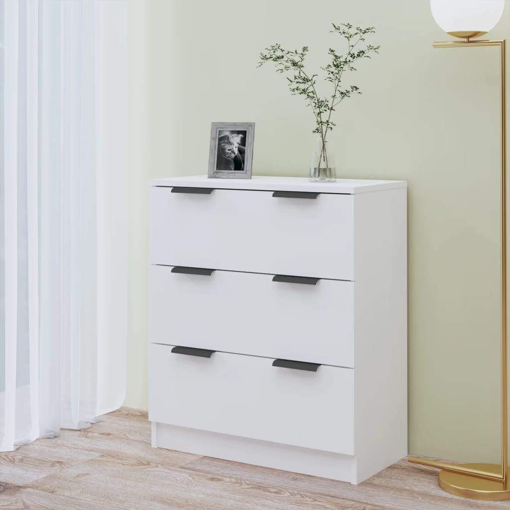 Dressoir 60X30X70 Cm Bewerkt Hout Wit
