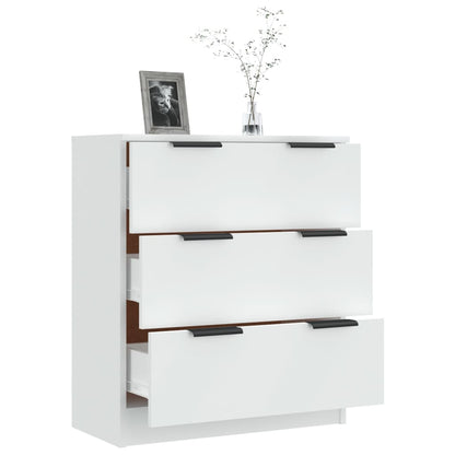 Dressoir 60X30X70 Cm Bewerkt Hout Wit