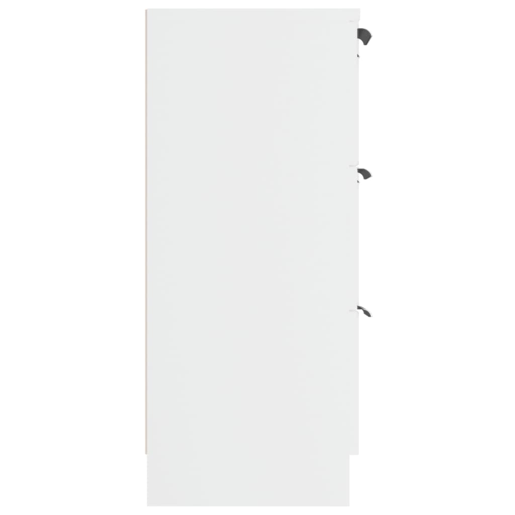 Dressoir 60X30X70 Cm Bewerkt Hout Wit
