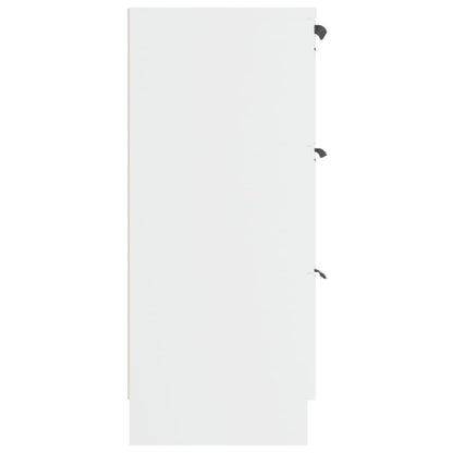 Dressoir 60X30X70 Cm Bewerkt Hout Wit
