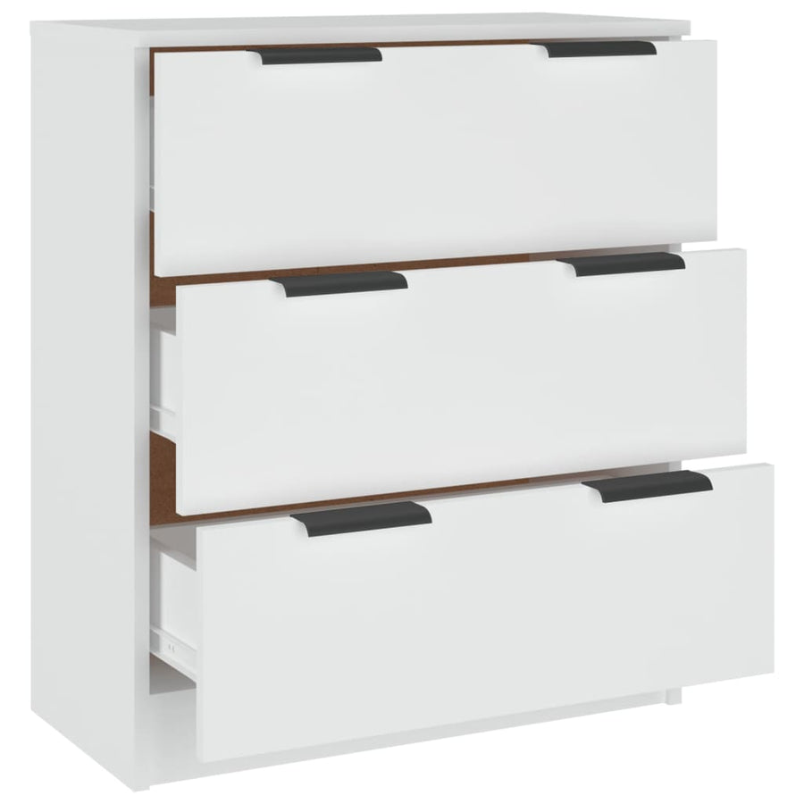 Dressoir 60X30X70 Cm Bewerkt Hout Wit