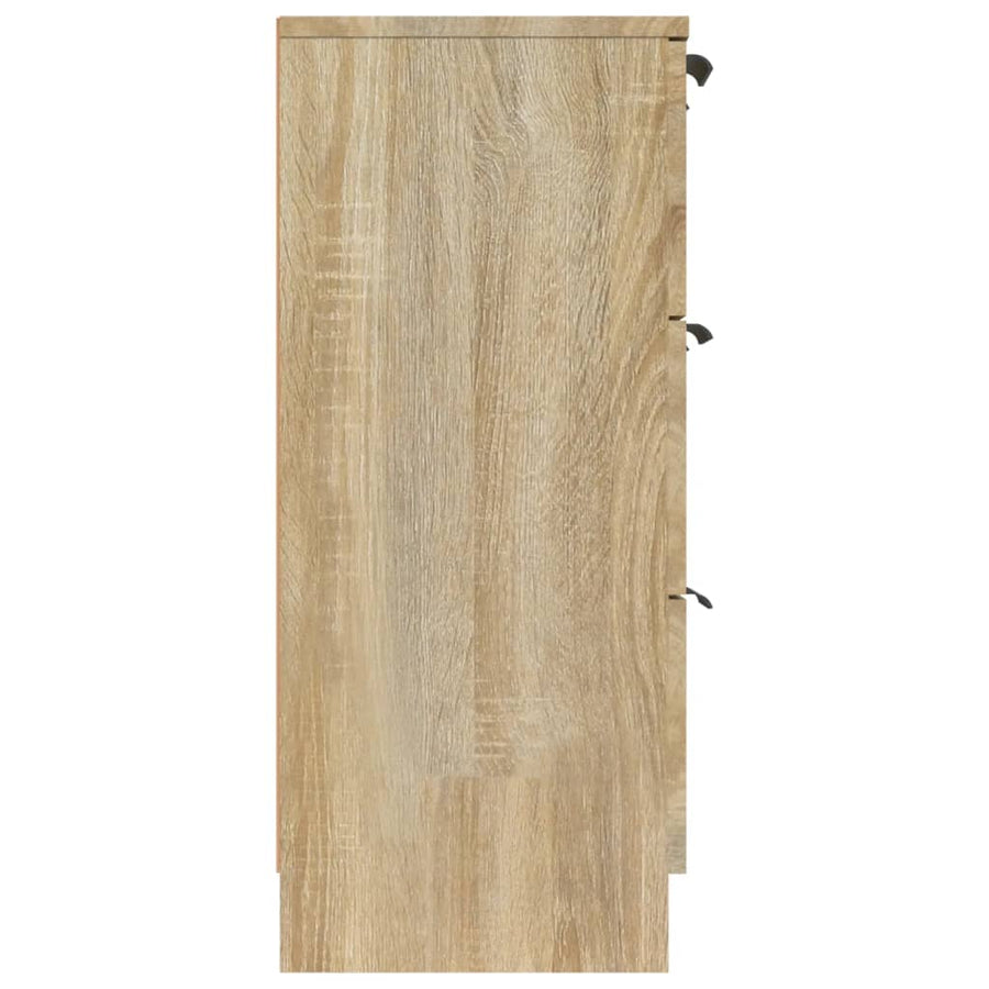 Dressoir 60X30X70 Cm Bewerkt Hout Kleurig Sonoma eiken