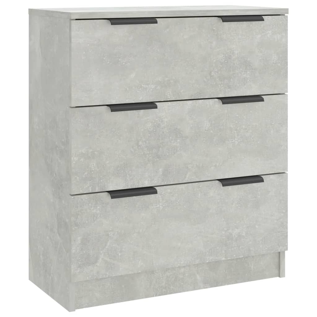 Dressoir 60X30X70 Cm Bewerkt Hout Betongrijs