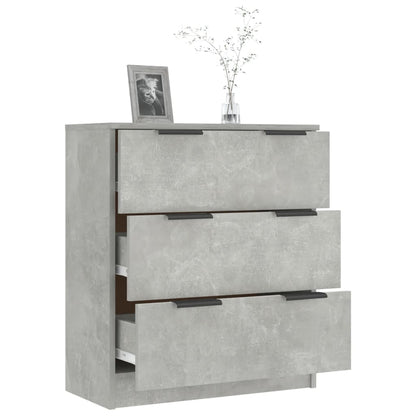 Dressoir 60X30X70 Cm Bewerkt Hout Betongrijs