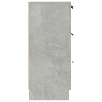 Dressoir 60X30X70 Cm Bewerkt Hout Betongrijs