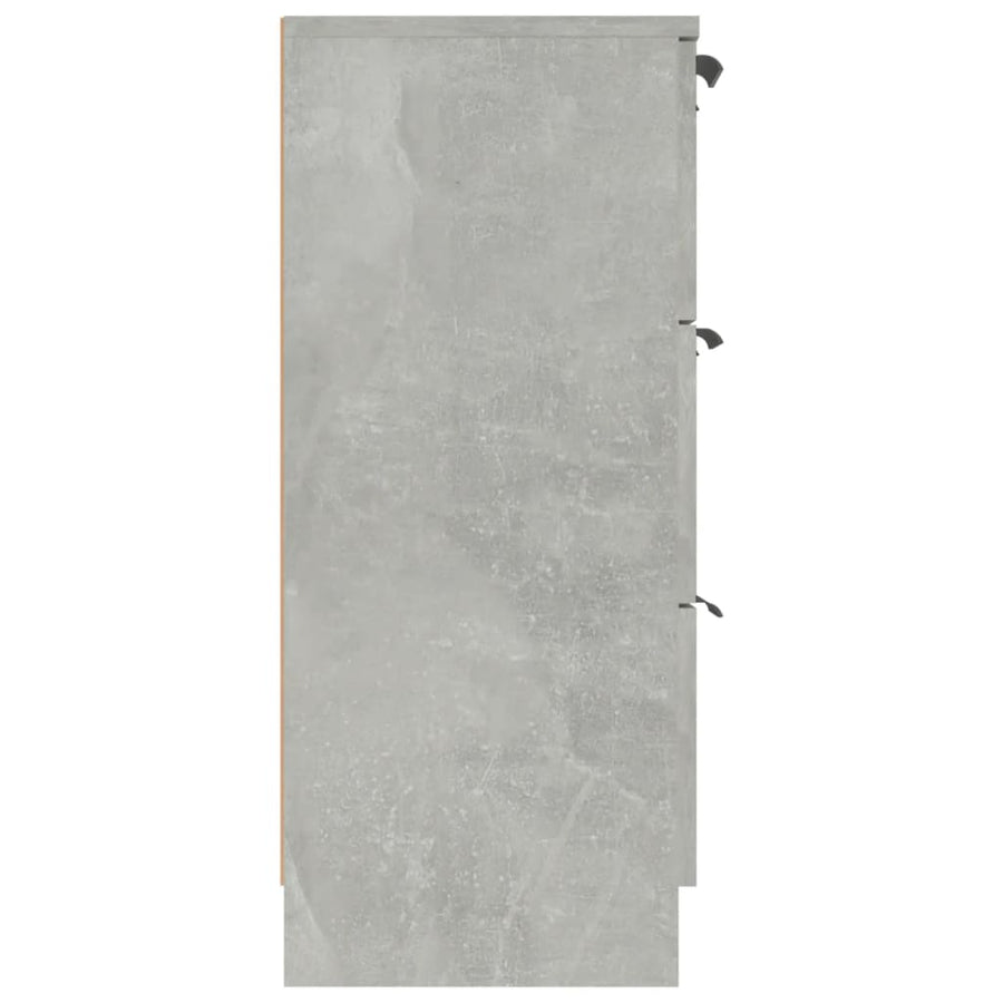 Dressoir 60X30X70 Cm Bewerkt Hout Betongrijs