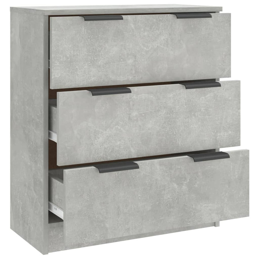 Dressoir 60X30X70 Cm Bewerkt Hout Betongrijs