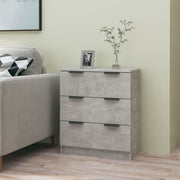Dressoir 60x30x70 cm bewerkt hout betongrijs